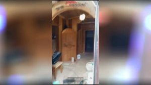 Наружная арочная дверь с терморазрывом, кованой решеткой и стеклопакетом