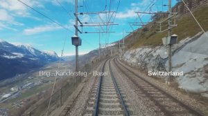 ★ 4K ★ 2*🎥 ★ Экскурсия Бриг - Кандерштег - Базель, на поезде, зимой! ★ 4К 60fps UHD ★