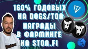 160% годовых на DOGS/TON | награды в фарминге на STON.fi