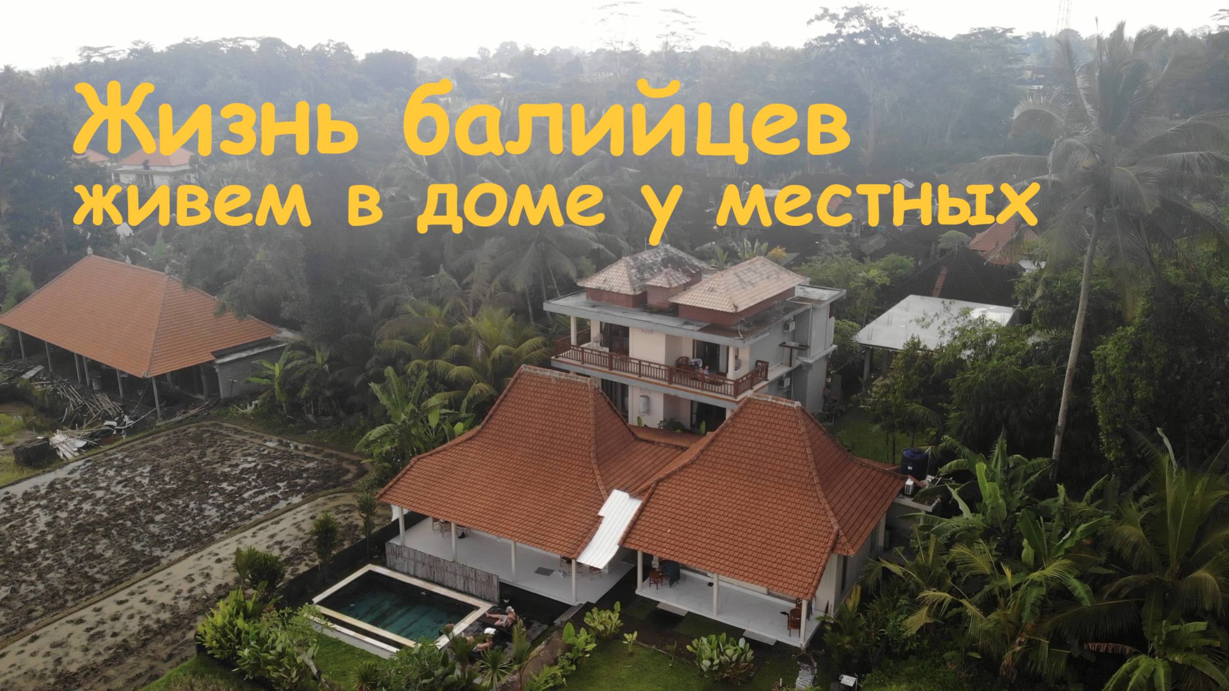 Жизнь балийцев. Живем в гостевом доме у местных жителей Бали. смотреть онлайн