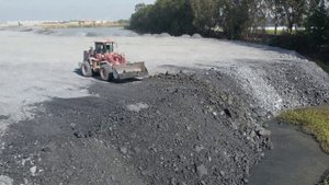 Строительство, засыпка продолжается