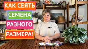 РАЗНЫМ СЕМЕНАМ РАЗНЫЕ СПОСОБЫ ПОСЕВА!
