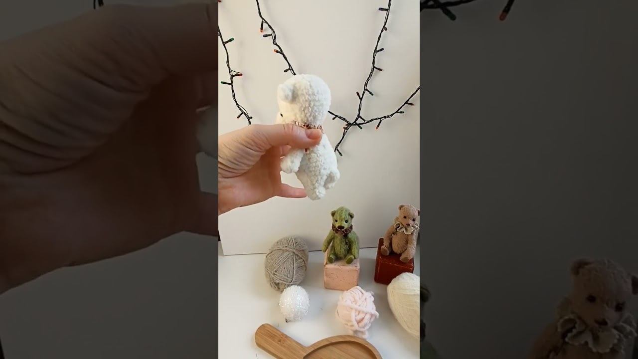 мишка малышка, 10 см #вязаниекрючком