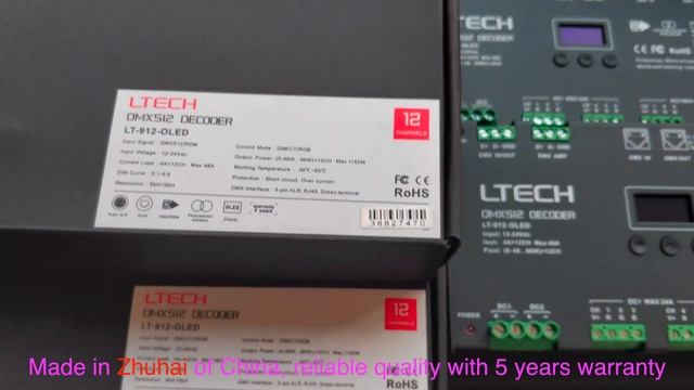 Ltech LT-912-OLED DMXRDM decoder - kutop.com