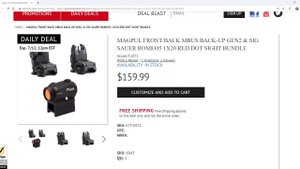 Первая оптика для АР-15 - Вариант с коллиматором. Sig Sauer Romeo 5 + MagPul