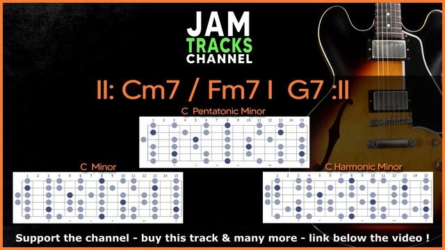 Santana Latin Groove #2 - Guitar Backing Track in Cm