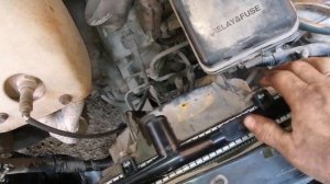 Toyota Caldina 2л, 16кл, 3S - Fe. Замена радиатора.