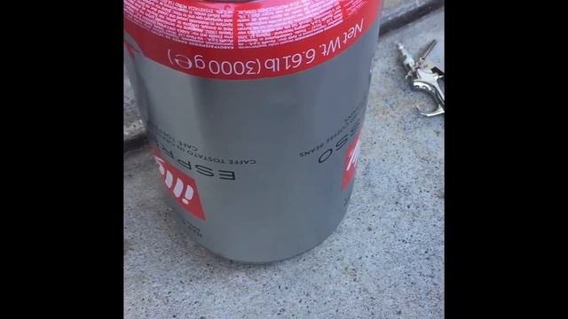 Fixing Crushed Illy espresso Can