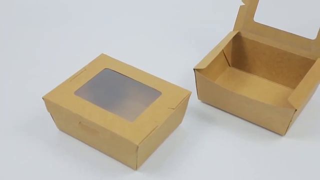 Easy Green disposable custom food packaging box kraft lunch paper coffee cup table dinnerware set
