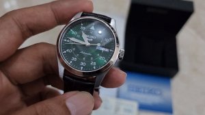 SOLD SEIKO 5 FLIEGER SRPJ89K1 AUTOMATIC GREEN DIAL FULLSET MULUS GARANSI ON FOLLOW IG LakoneWatch