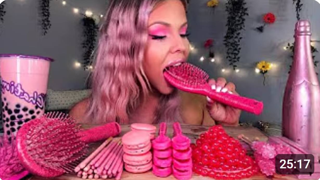 ASMR СЪЕДОБНАЯ БУТЫЛКА ШАМПАНСКОГО, ЛОЖКИ, ЩЕТКА ДЛЯ ВОЛОС, БОБА-ПУЗЫРЬ, ЧАЙ С ЖЕМЧУЖИНАМИ