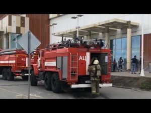 Пожар в ТРЦ Аура. Сургут.