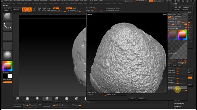 Создание камней в ZBrush