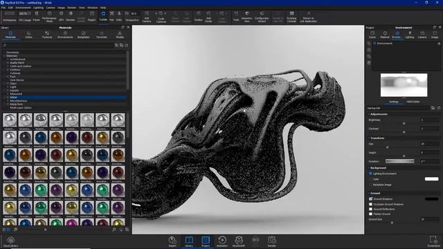 Fluid art - Zbrush keyshot timelapse