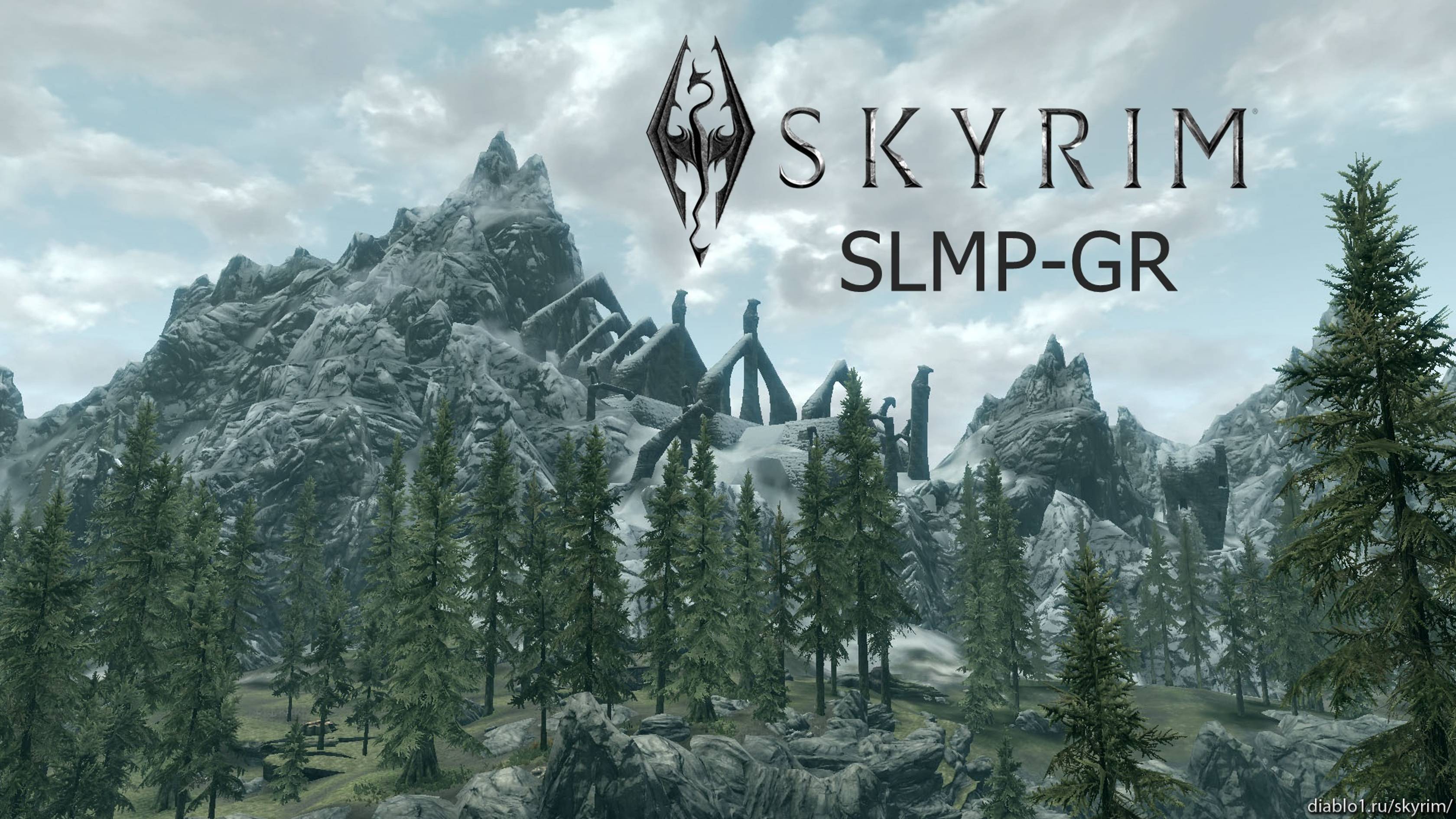 Прохождение TES Skyrim SLMP GR  #1 Ветреный пик