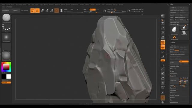 Zbrush 2019 , Maya 2019 , Painter - Stylized Rocks