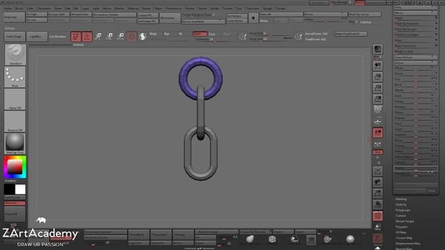 How to make chain brush in zbrush.