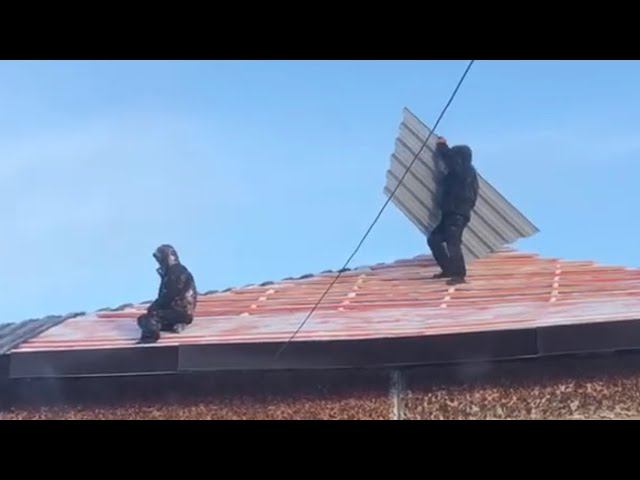 Рабочие на крыше без страховки смотреть онлайн