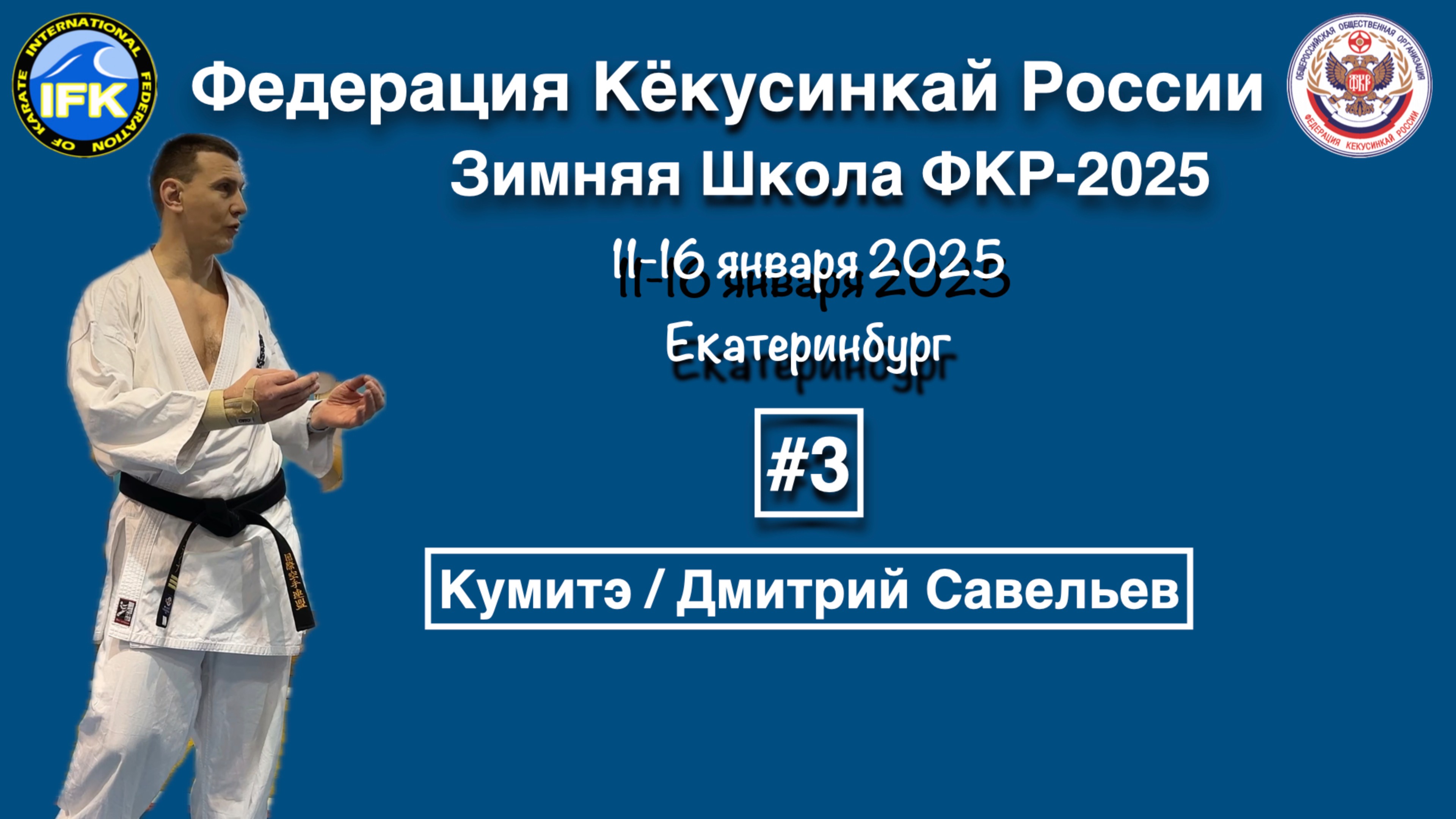 Зимняя Школа Федерации Кёкусинкай России-2025  Кумитэ  Дмитрий Савельев ...