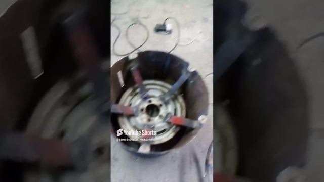 сделал диск под ободрыш газ 66,для прицепа караката