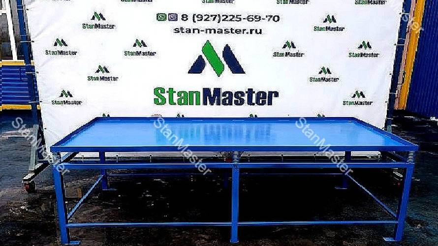 Вибростол для производства тротуарной плитки 2100х1100 смотреть онлайн