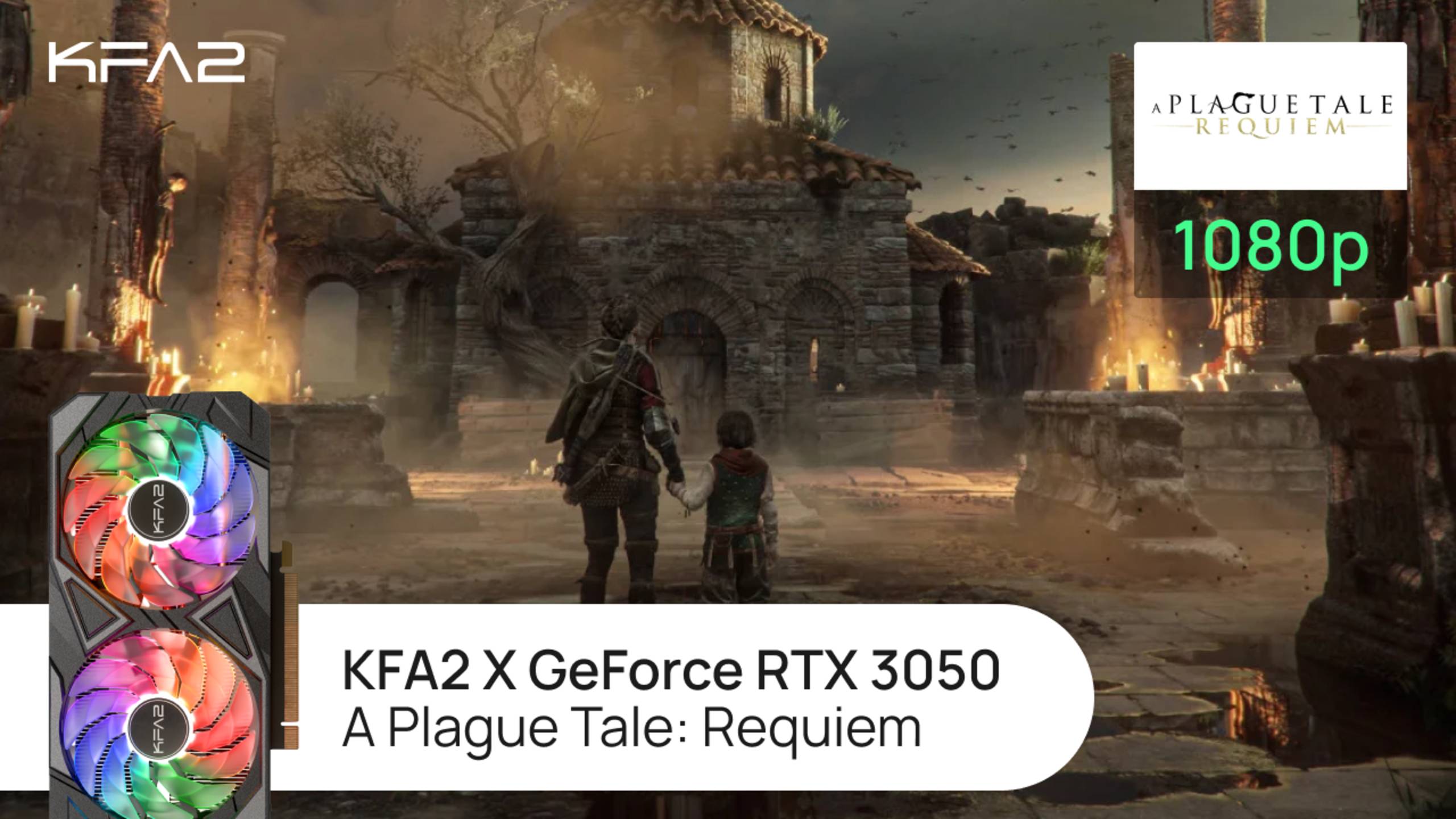 A Plague Tale: Requiem | KFA2 X GeForce RTX 3050 Black | 1080p (Full HD) разрешение