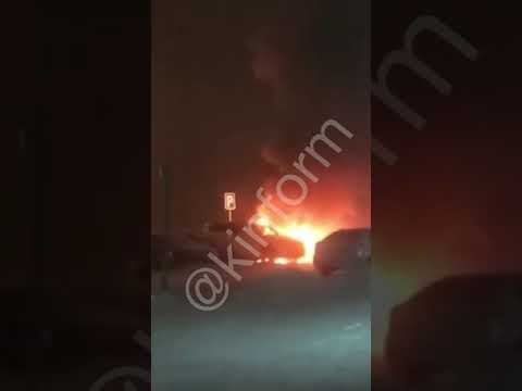 Возгорание кроссовера на Билецкого смотреть онлайн