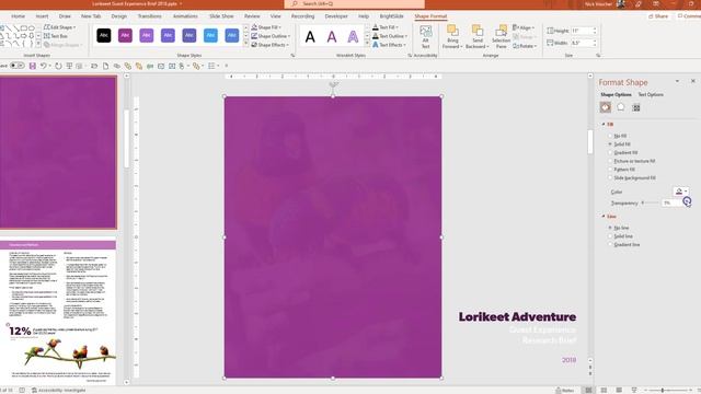 How to use Fill Transparency to Make Beautiful Photo Overlays in PowerPoint 🔥[Build Reports in PPT]