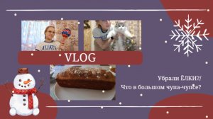 VLOG Убрали ЁЛКИ_🎄 Что в большом чупа-чупсе_🍭