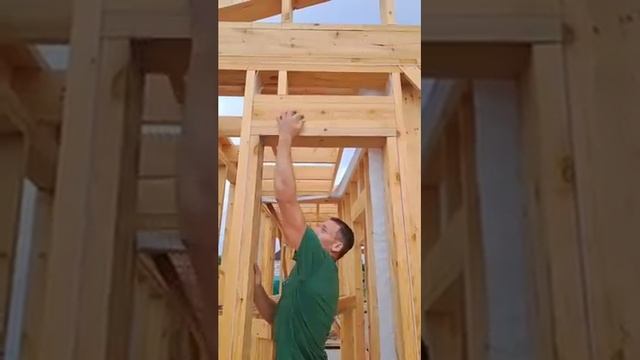 оконный блок в каркасном доме