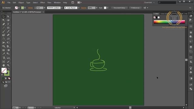 logo design illustrator - logo design photoshop - logo design for beginners - coffee cafe logo