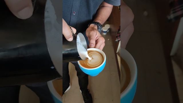 Wing Swan 🦢 Latte Art | Coffee Design ☕ #coffee #barista #shorts #baristalife смотреть онлайн