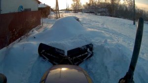 Трактор Русич 504. Первое применение отвала "Бабочка"