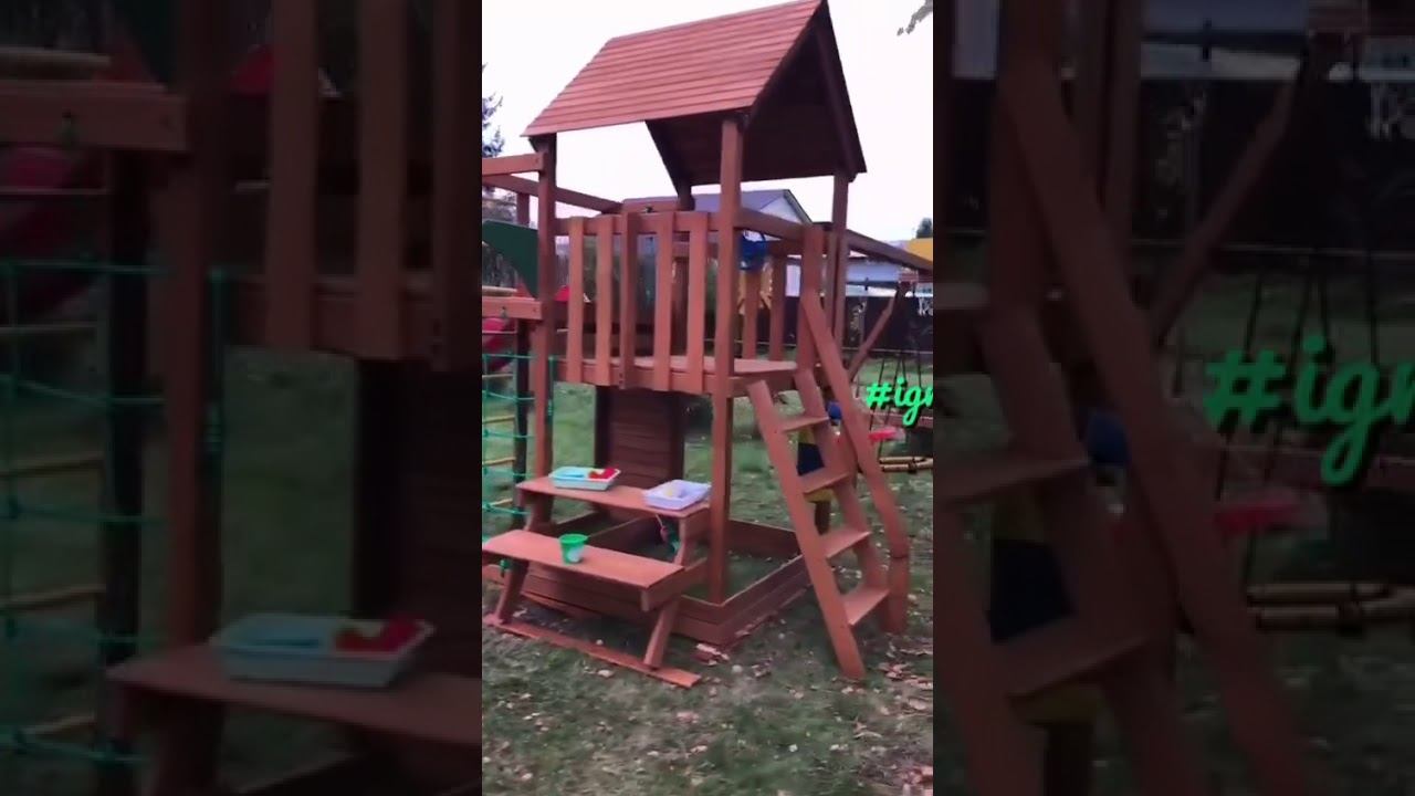 Детская игровая площадка igragrad Крафт pro 3 / igrinadache.ru смотреть онлайн