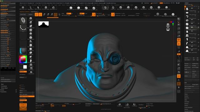 Mirror With SubDiv Levels - zBrush Tutorial