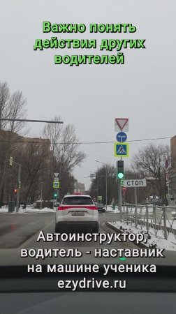 Важно понять действия других водителей