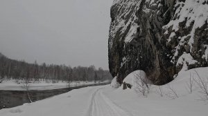 Катание на снегоходах в Шестаки январь 2025 4К