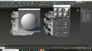Скульптинг камня за 15 мин (ускоренное) Zbrush _ 3DSmax _ Corona render