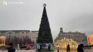 Главная елка Сбербанка. Уникальные светодиодные экраны для новогодней Москвы.