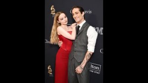 Dove Cameron and Damiano David at event 66th Grammy's Pre-Party Gala
