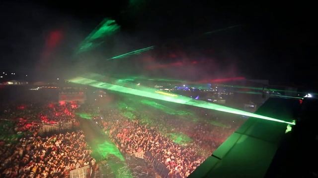 Outdoor Laser Show Projectors Example | High Powered Festival Lasers from Kvant
