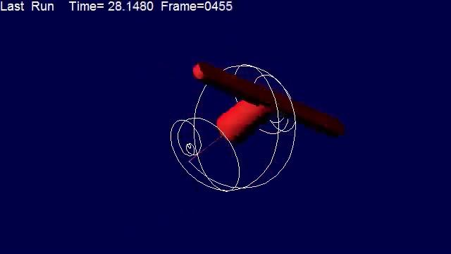 Ефект Джанібекова. Модель в MSC ADAMS смотреть онлайн