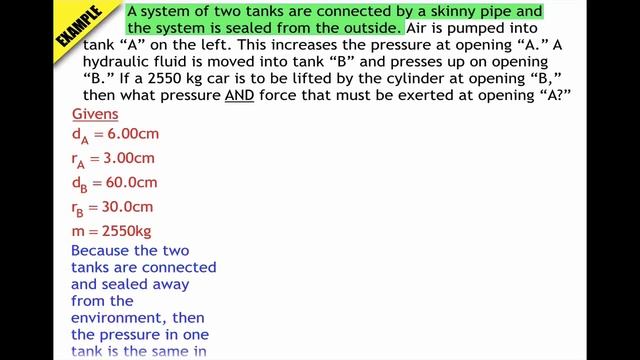 Pascal's Principle Example 2 смотреть онлайн