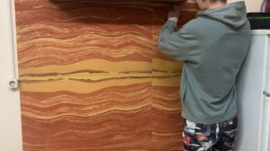 Демонтаж гибкого камня. Если вам интересен результат фотографии тут 👉🏻 https://vk.com/novakdecor33