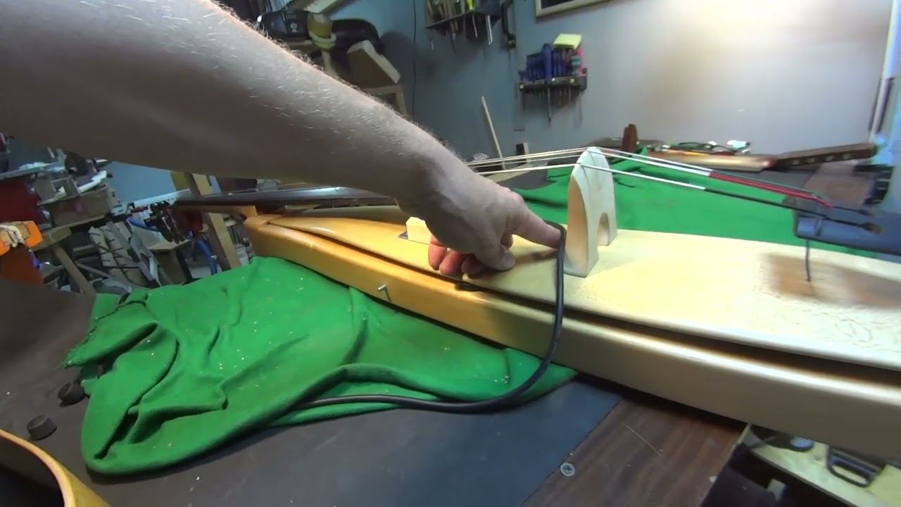 Реконструкция электроконтрабаса (стик) в мастерской "Магия Струн" Антона Юрьевича Хорина. смотреть онлайн