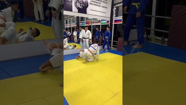 Judo, эффективный сбив от скрестного захвата по дзюдо. ORTUS.KZ