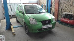 Замена провисшего потолка в машине на Киа Пиканто 1,1 Kia Picanto 2005