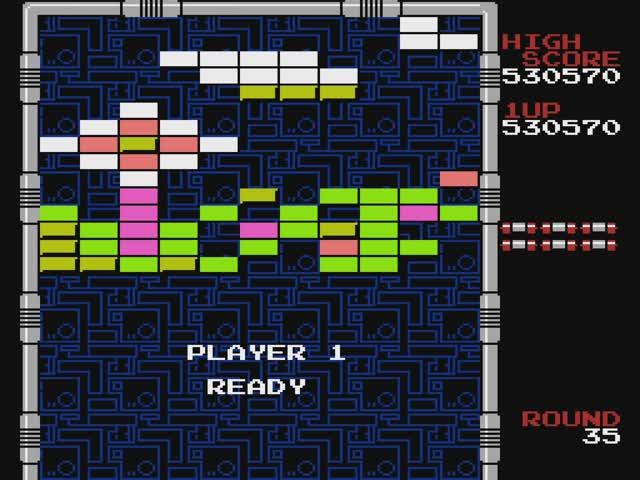 TAS, (NES) Arkanoid -＂warpless＂ in 10m 20.61s by eien86 & Chef_Stef