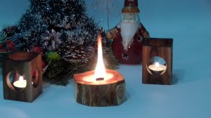 Подсвечники из реликтового можжевельника