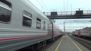 ТЭП70БС-232 с пассажирским поездом Киров-Кисловодск, ст.Ижевск